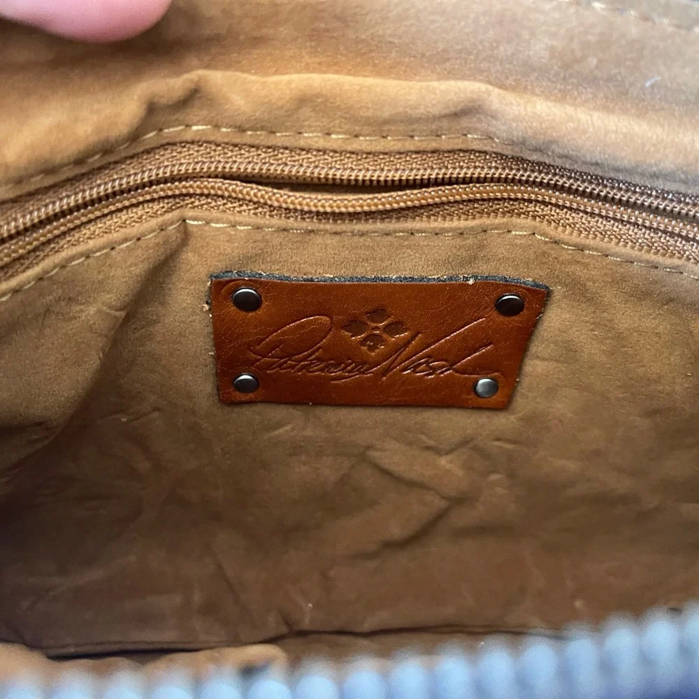 Patricia Nash Cassini Wristlet Ribbons & Raffia Khaki - Picture 5 of 8